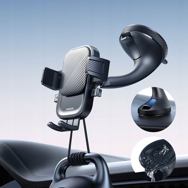 Joyroom Uchwyt Joyroom JR-OK6 zaciskowy na telefon na szybę - czarny 14165792 6956116710736