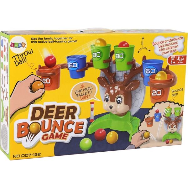 LeanToys Gra Zręcznościowa Rzucanie Piłeczką Do Celu Jelonek 14167547 5905991001966