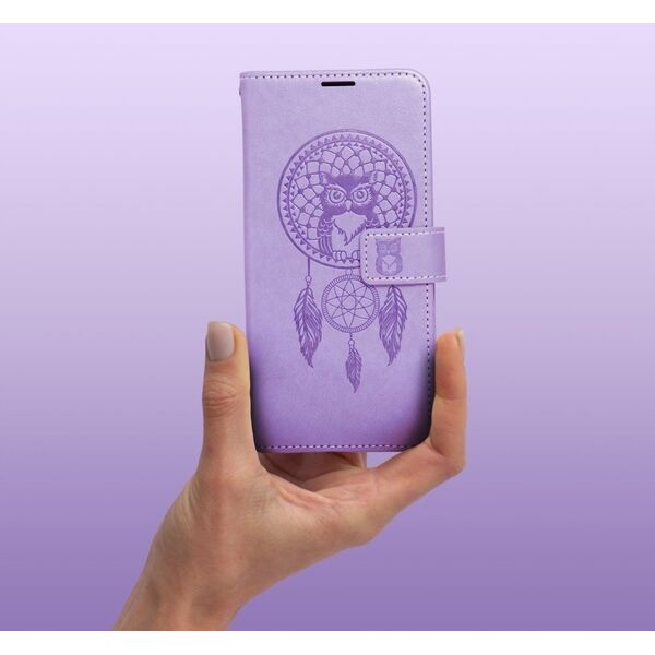 OEM Kabura MEZZO Book do IPHONE 16 Pro łapacz snów fioletowy 14167806 5903396313653