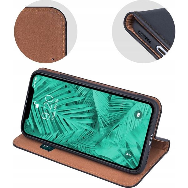 OEM Kabura SMART PRO Book skórzana do IPHONE 16 czarny 14167815 5903396308871
