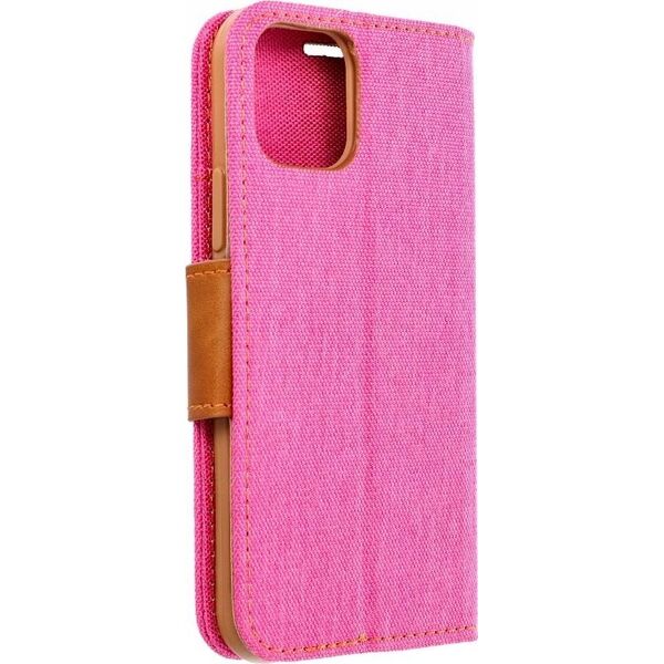 OEM Kabura CANVAS Book do IPHONE 16 Plus różowy 14167819 5903396308819
