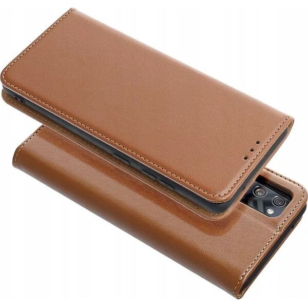 OEM Kabura SMART PRO Book skórzana do IPHONE 16 Plus brązowy 14167828 5903396309465