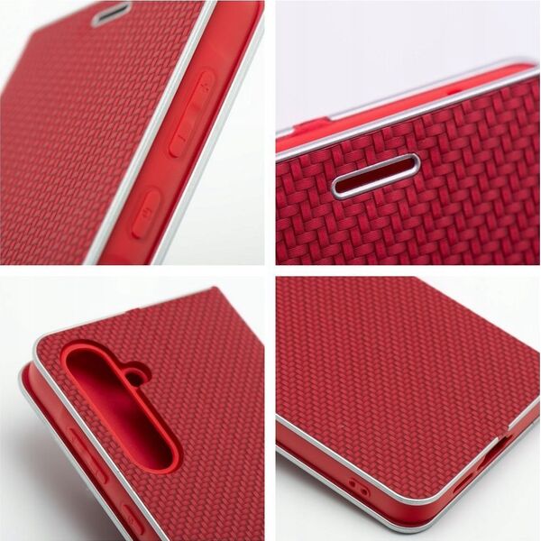 ForCell Kabura LUNA Book Carbon do SAMSUNG S20 FE / S20 FE 5G czerwony 14167927 5903396321603