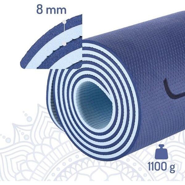 HMS Mata do ćwiczeń jogi yogi fitness korkowa TPE HMS YM10 niebieska 14168456 5907695558296