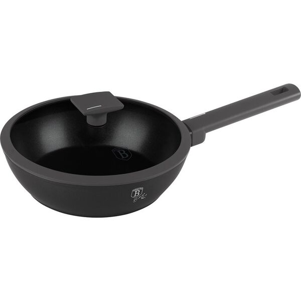 Patelnia Berlinger Haus GŁĘBOKA PATELNIA TYTANOWA 24cm BERLINGER HAUS BH-8122 ANTRACIT 14171434 5999108467462