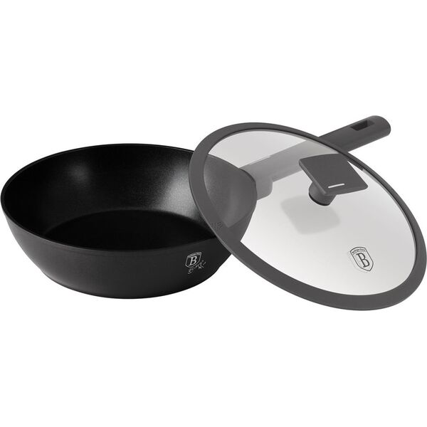 Patelnia Berlinger Haus GŁĘBOKA PATELNIA TYTANOWA 24cm BERLINGER HAUS BH-8122 ANTRACIT 14171434 5999108467462