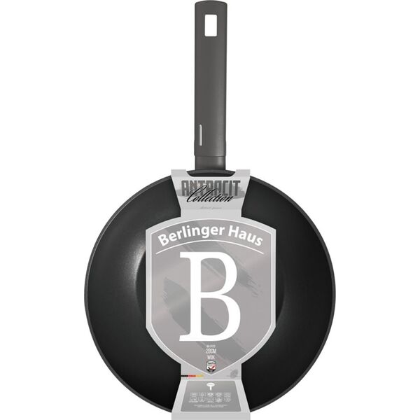 Patelnia Berlinger Haus WOK TYTANOWY 28cm BERLINGER HAUS BH-8123 ANTRACIT 14171437 5999108467486