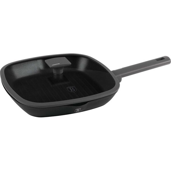 Patelnia Berlinger Haus PATELNIA GRILLOWA TYTANOWA Z POKRYWĄ 28cm BERLINGER HAUS BH-8127 ANTRACIT 14171575 5999108467561