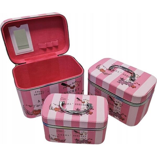 ExtraLink EXTRALINK LIFESTYLE KOSMETYCZKA DAMSKA ORGANIZER KUFEREK NA KOSMETYKI 3W1 245 14173111 5906168637827