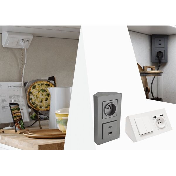 Kontakt-Simon Ściemniacz Kontakt-Simon 55 TESW1W.01/111 DIMMER W do pasków LED-owych, sterowany smartfonem moduł biały mat 14176236 5902787891541