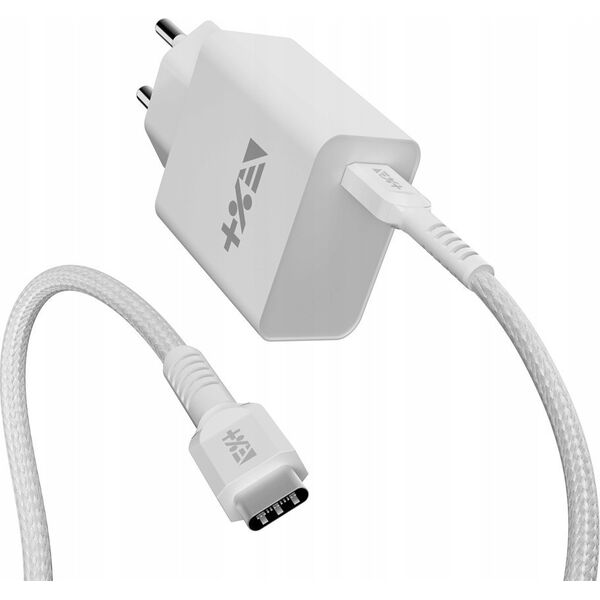 Ładowarka NEXT ONE NEXT ONE Ładowarka sieciowa 20W PD 1xUSB-C z kablem USB-C white 14178325 5940714051330