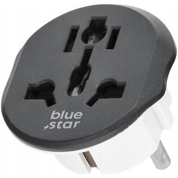 Blue Star BLUE STAR adapter podróżny GO TO Europe (Type E) 16A biały 14178829 5903396281587