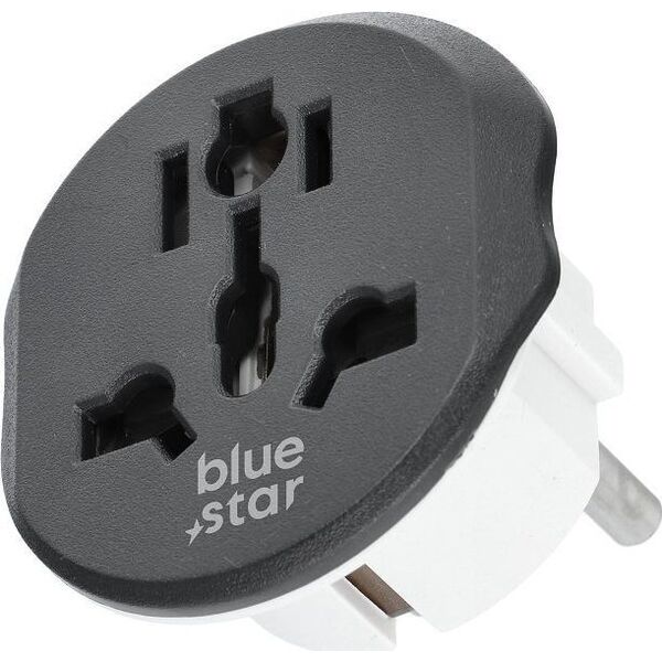 Blue Star BLUE STAR adapter podróżny GO TO Europe (Type E) 16A biały 14178829 5903396281587