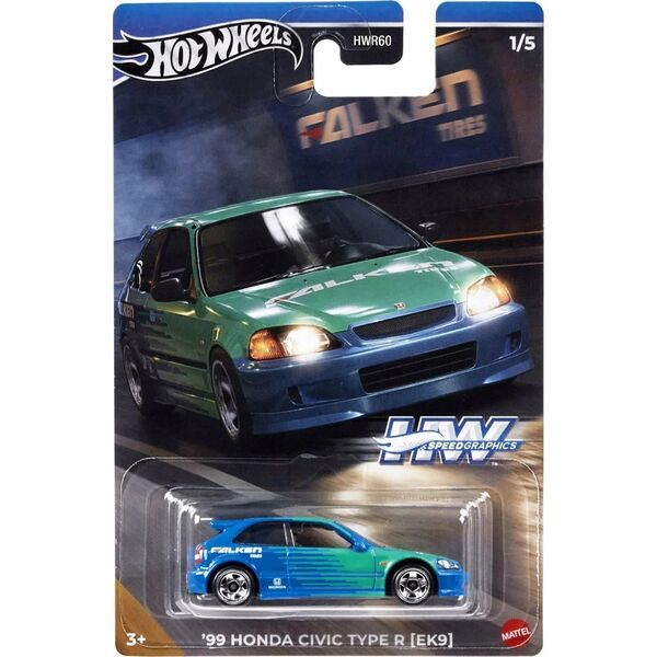 Mattel HW SAMOCHODZIK SPEED GRAPHICS MIX HWR60 B/C24 14182838 194735219285