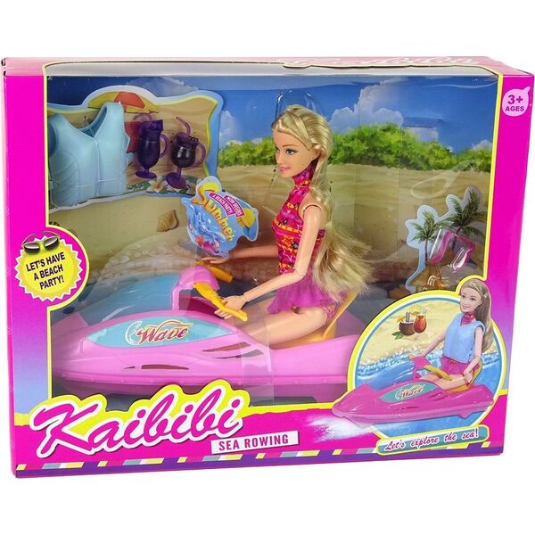 LeanToys Zestaw Lalka Motorówka LEAN Toys 14185768 5905515355643