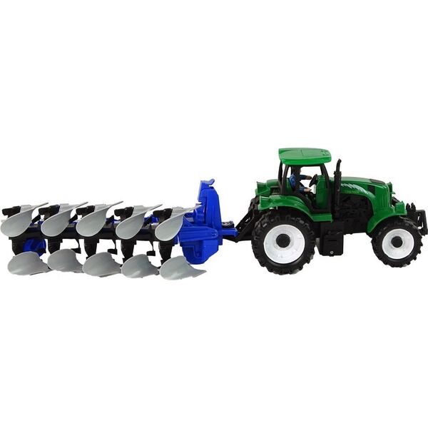 LeanToys Zielony Traktor z Pługiem Farma LEAN Toys 14185936 5905515353151