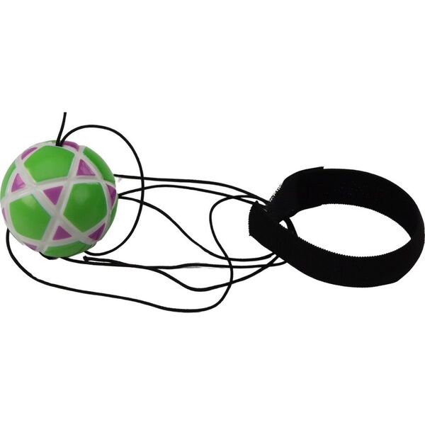LeanToys Piłka Do Obijania Na Gumce Opaska Struktury Kolorowa 6cm 14190970 5905991030904