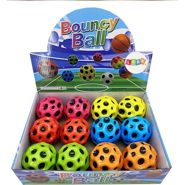 LeanToys Piłeczka Świecąca Do Odbijania Ugniatania z Wgłębieniami 6cm 14190974 5905991030836