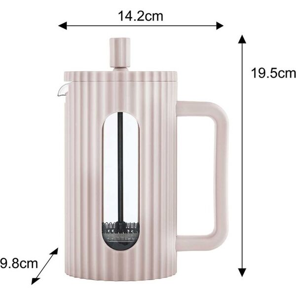 Klausberg ZAPARZACZ TŁOKOWY DO KAWY/HERBATY 600ml KLAUSBERG KB-7749 RÓŻOWY 14198893 5908287277496