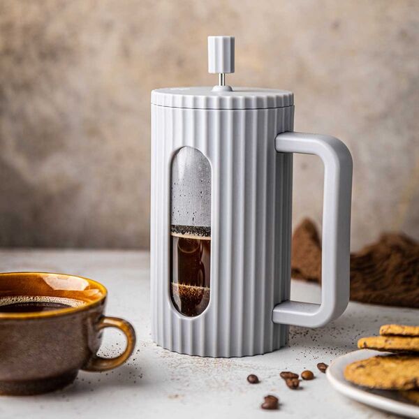 Klausberg ZAPARZACZ TŁOKOWY DO KAWY/HERBATY 1000ml KLAUSBERG KB-7752 SZARY 14198919 5908287277526