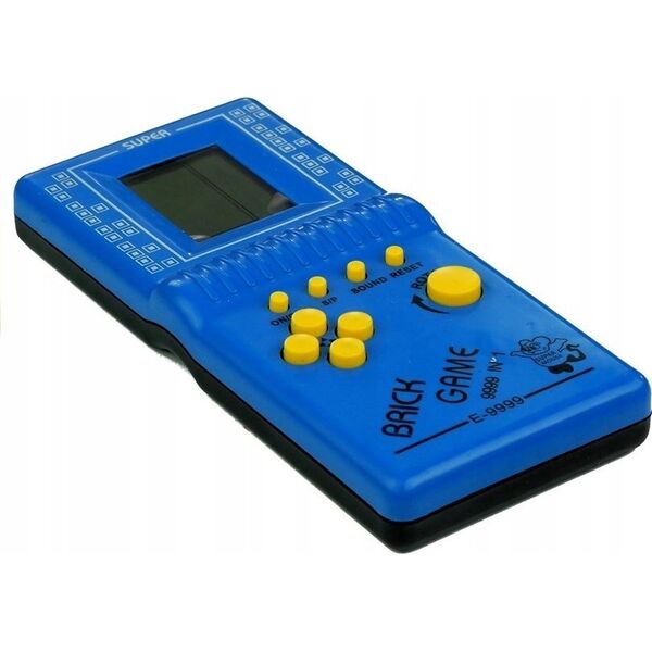 LeanToys Gra Elektroniczna Tetris Kieszonkowa Niebieska LEAN Toys 14200024 5905884454671