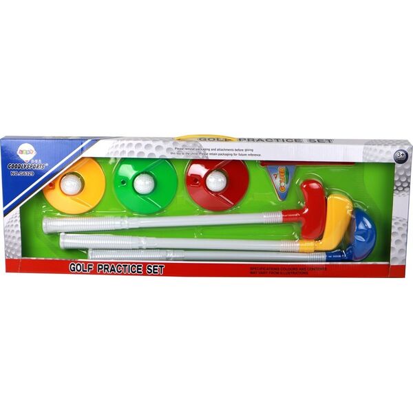LeanToys Zestaw Do Gry W Mini Golfa Dla Dzieci Kijki 12 El. LEAN Toys 14202234 5905515358088