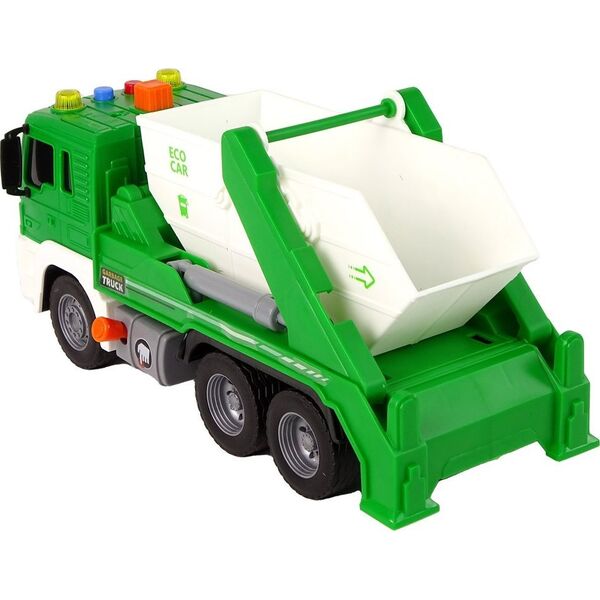 LeanToys Ciężarówka Śmieciarka Segregowanie Zielona Napęd Frykcyjny 1:16 LEAN Toys 14202252 5905515354004