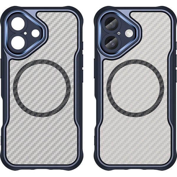 Hurtel Etui silikonowe Leading Series MagSafe do iPhone 16 - niebieskie 14202310 5907769365096