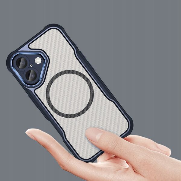 Hurtel Etui silikonowe Leading Series MagSafe do iPhone 16 Plus - niebieskie 14202328 5907769365102