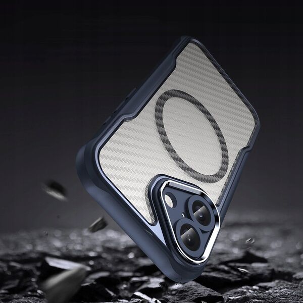 Hurtel Etui silikonowe Leading Series MagSafe do iPhone 16 Plus - niebieskie 14202328 5907769365102