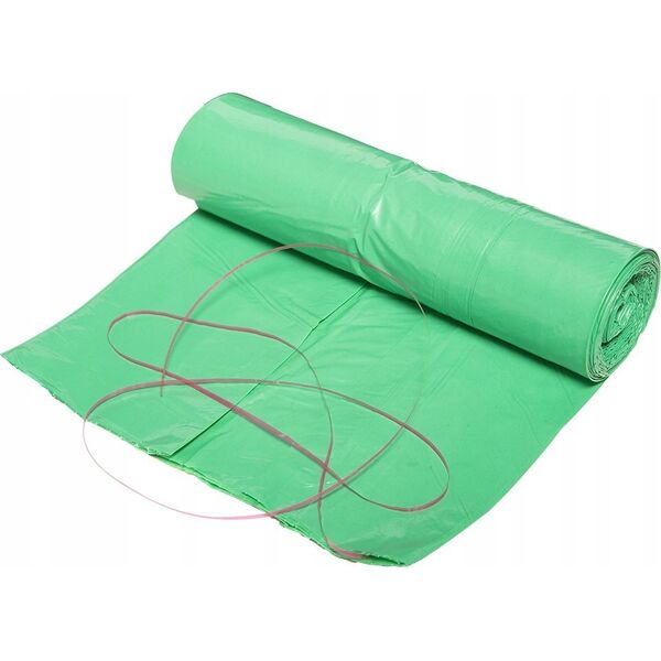 Neo Worki na odpady 120 L, zielone z taśmą, 40 mic, 10 szt. 14203758 5906692015924
