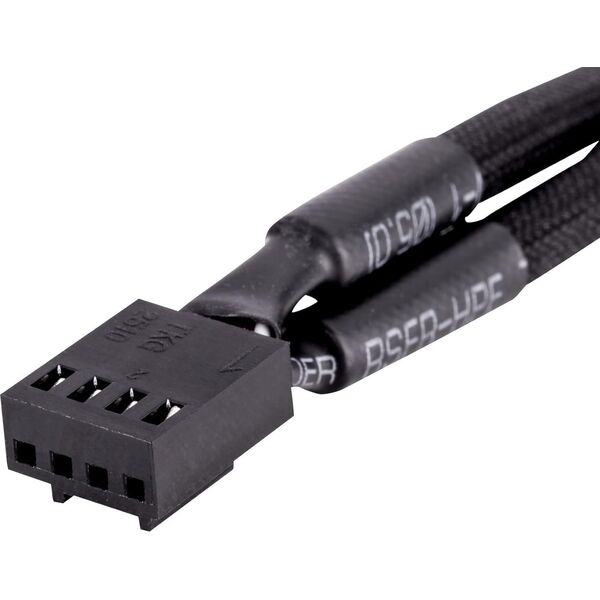 Thermaltake 4-pin - 4-pin x2, 0.11m, Czarny (AC-060-CO1OTN-F1) 14204274 4713227530736