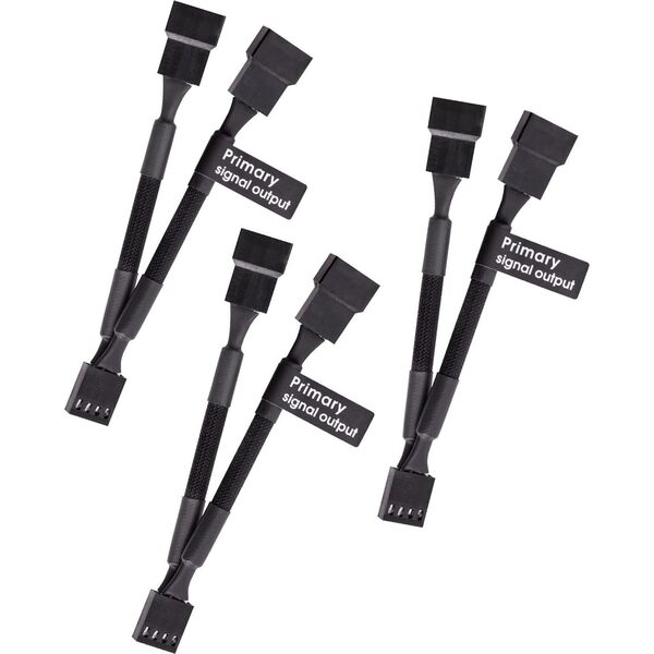 Thermaltake 4-pin - 4-pin x2, 0.11m, Czarny (AC-060-CO1OTN-F1) 14204274 4713227530736