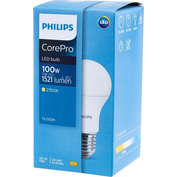 Piłap Żarówka LED Philips 929001234502 13-15W (100W) E27 A67 1521lm 2700K 14205162 8720169169012
