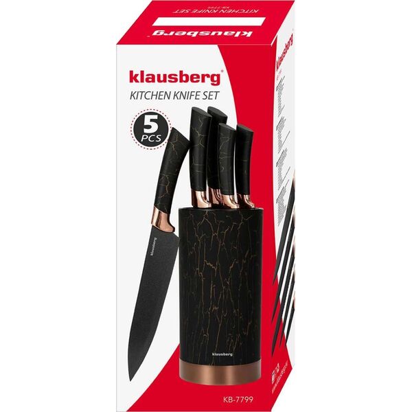 KingHoff ZESTAW 5 NOŻY KUCHENNYCH W STOJAKU KINGHOFF KH-7799 14206466 5908287277991