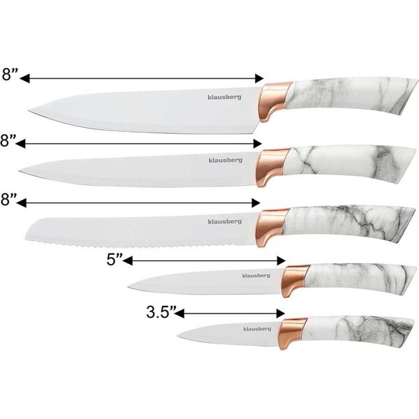 KingHoff ZESTAW 5 NOŻY KUCHENNYCH W STOJAKU KINGHOFF KH-7800 14206481 5908287278004