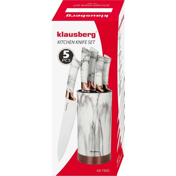 KingHoff ZESTAW 5 NOŻY KUCHENNYCH W STOJAKU KINGHOFF KH-7800 14206481 5908287278004