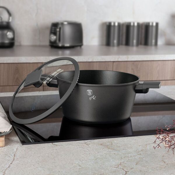 Berlinger Haus GARNEK TYTANOWY Z POKRYWĄ 24cm BERLINGER HAUS BH-8131 ANTRACIT 14214056 5999108467646