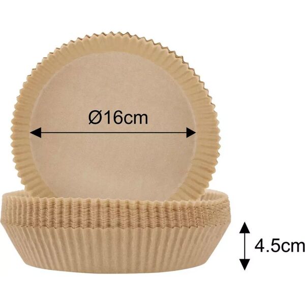 Klausberg WKŁAD PAPIEROWY DO FRYTOWNICY 16cm 100szt. KLAUSBERG KB-7779 14214115 5908287277793