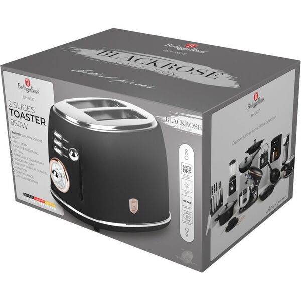 Toster Berlinger Haus TOSTER DO GRZANEK BERLINGER HAUS BH-9517 BLACK ROSE 14214121 5999108477348