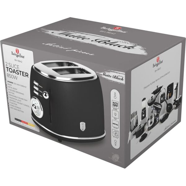 Toster Berlinger Haus TOSTER DO GRZANEK BERLINGER HAUS BH-9642 MATTE BLACK 14214122 5999108481635