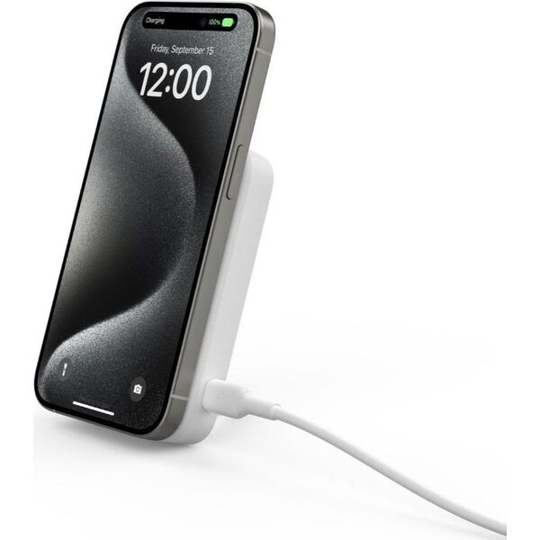 Ładowarka Belkin Belkin BOOST Charge Pro Magnet, Powerb.Qi2,15W,8K,ws. BPD007btWH 14214275 745883872107