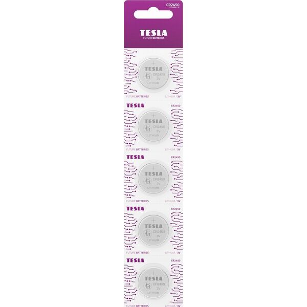 Tesla TESLA batteri CR2450 lithium 5-pak - 2293484 14215119 8594183397405