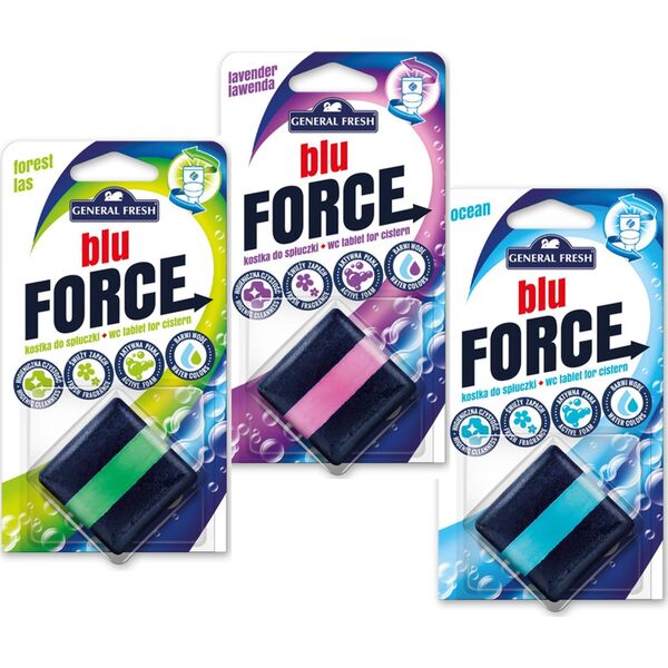 General Fresh Kostka do WC BLU FORCE do spłuczki 50g morze GENERAL FRESH 14216030 5900785450104