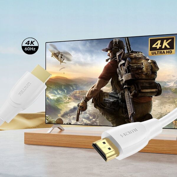 Kabel Unitek Unitek Kabel HDMI 2.0 4K biały 5m 14221931 4894160056382
