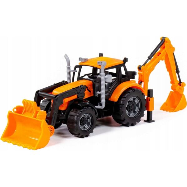 Polesie TRAKTOR KOPARKOLADOWAR 31X15X15 PROGRES POM WAD8 14222725 4810344091789