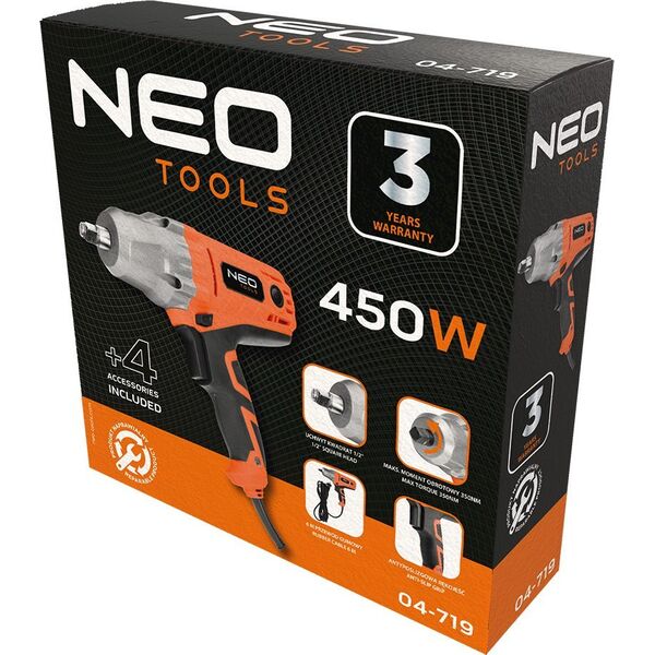 Klucz udarowy Neo Tools Klucz udarowy 450W, 350 Nm 14237643 5907558477061