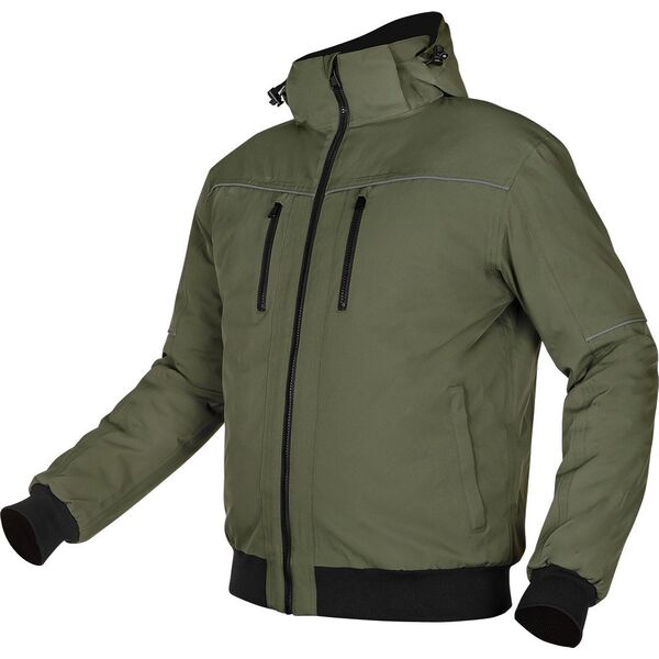 Kurtka męska Neo Tools Kurtka ocieplana z kapturem OUTDOOR, zielona, rozmiar XXXL 14237676 5907558472974