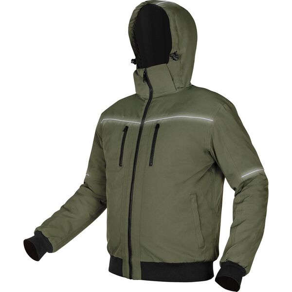 Kurtka męska Neo Tools Kurtka ocieplana z kapturem OUTDOOR, zielona, rozmiar XXL 14237713 5907558472967
