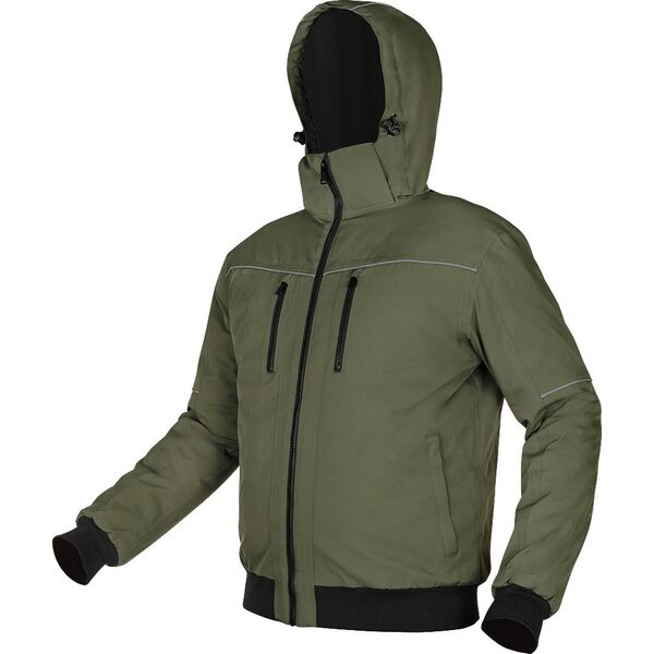 Kurtka męska Neo Tools Kurtka ocieplana z kapturem OUTDOOR, zielona, rozmiar M 14237721 5907558472936